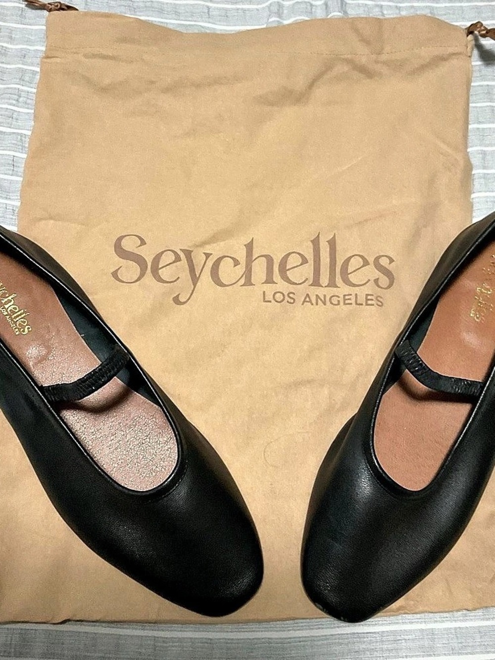 Seychelles Sweetheart Flat Black Mary Jane Flats